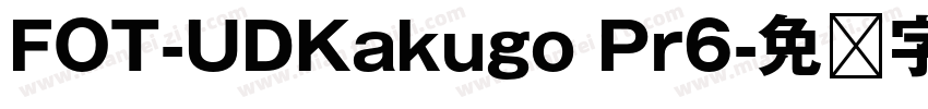 FOT-UDKakugo Pr6字体转换